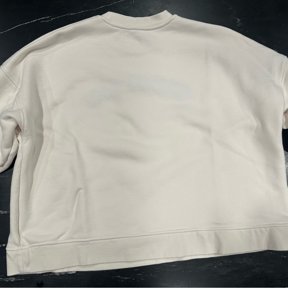 WHISTLES Ivory Vacation Logo Crewneck - Picture 3 of 6